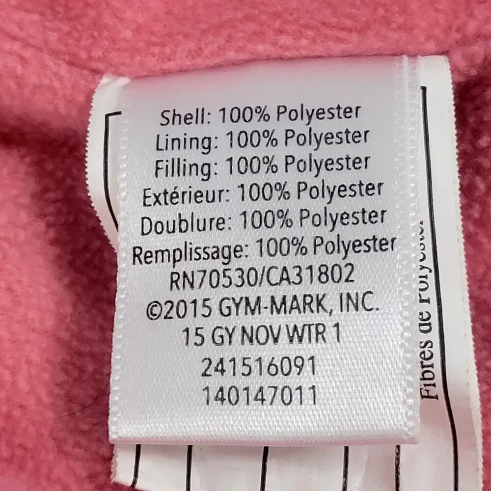 Gymboree Cozy Fairytale Pink w/White Stars‎ Puffer Jacket Size 12-24 Months